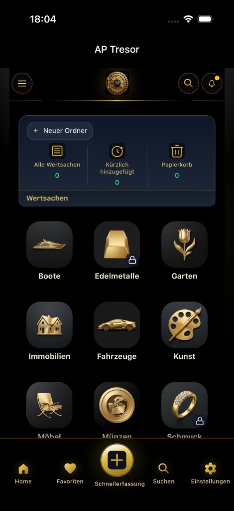 AP Tresor – Wertsachen